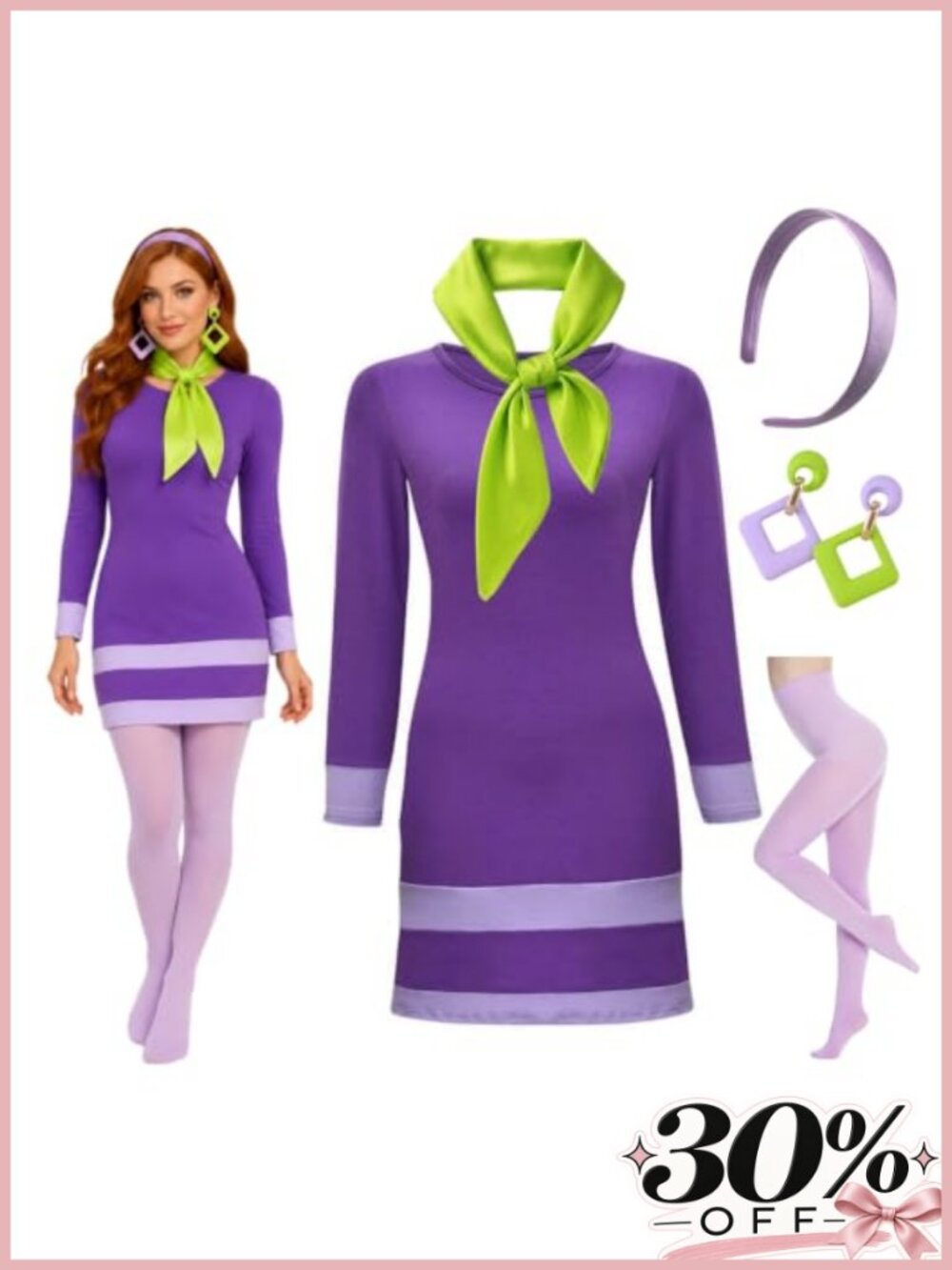 Purple Pin-Striped Romper Jumpsuit with Waist Tie